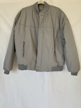 Vintage Original Catalina Varsity Grey Lined Bomber Jacket Quilted Men 44